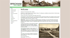 Desktop Screenshot of brockhamhistory.org